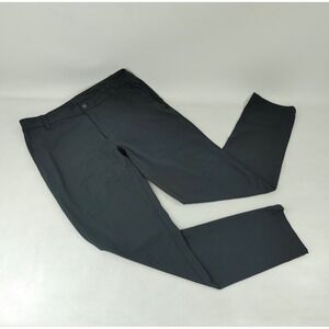 Lululemon Commission Pants Mens 34 Gray Slim Fit Oxford Snap Pocket